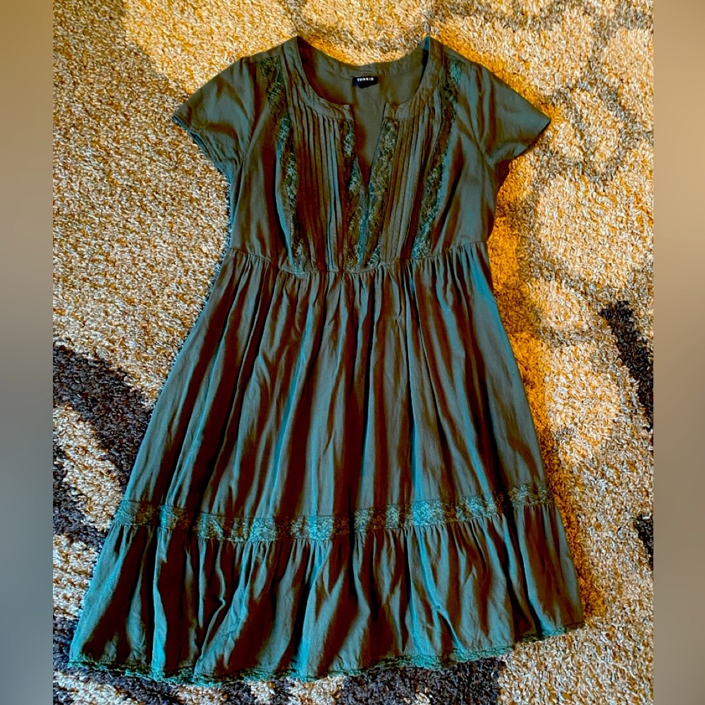 Torrid Forest Green Skater Dress